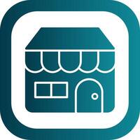 Find A Store Glyph Gradient Corner Icon vector