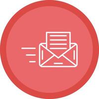 Envelope Line Multi Circle Icon vector