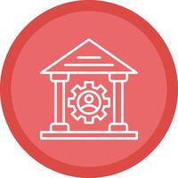 Saw Machine Line Multi Circle Icon vector