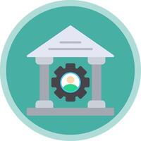 Saw Machine Flat Multi Circle Icon vector