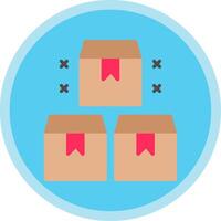 Package Flat Multi Circle Icon vector