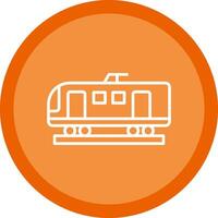 High Speed Train Line Multi Circle Icon vector