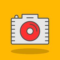 Photography Filled Shadow Icon vector