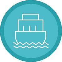 Port Line Multi Circle Icon vector