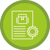 Order Processing Line Multi Circle Icon vector