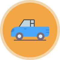 Pickup Flat Multi Circle Icon vector