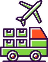 Logistic Service Provider filled Design Icon vector