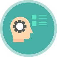 Skill Flat Multi Circle Icon vector