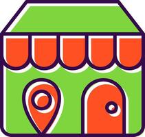 Store Locator filled Design Icon vector