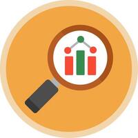 Market Research Flat Multi Circle Icon vector