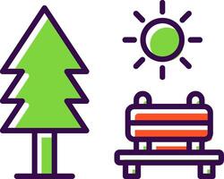 Park filled Design Icon vector