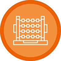 Abacus Line Multi Circle Icon vector