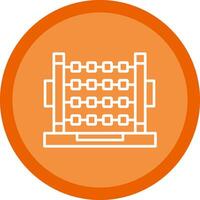 Abacus Line Multi Circle Icon vector