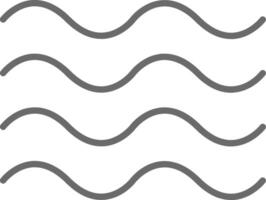 Waves Line Filled Light Icon vector