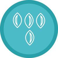 Seed Line Multi Circle Icon vector