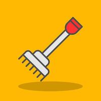 Hay Forks Filled Shadow Icon vector