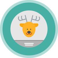 Fauna Flat Multi Circle Icon vector