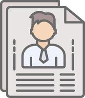 Planner Line Filled Light Icon vector