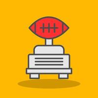 Football Filled Shadow Icon vector