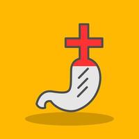 Gastroenterlogy Filled Shadow Icon vector