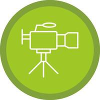 Camcorder Line Multi Circle Icon vector