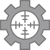 Factory Pollution Line Filled Light Icon vector