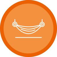 Hammock Line Multi Circle Icon vector