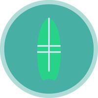 Surfer Flat Multi Circle Icon vector