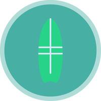 Surfer Flat Multi Circle Icon vector