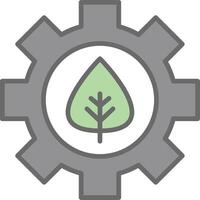 Offshore Platform Line Filled Light Icon vector