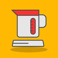 Electric Kettles Filled Shadow Icon vector