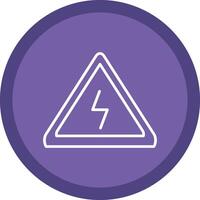 Danger Line Multi Circle Icon vector