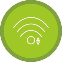 Wifi Line Multi Circle Icon vector