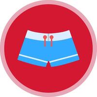 nadando pantalones plano multi circulo icono vector