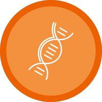 DNA Line Multi Circle Icon vector