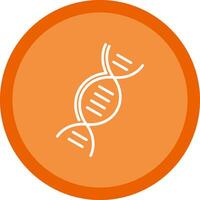 DNA Line Multi Circle Icon vector