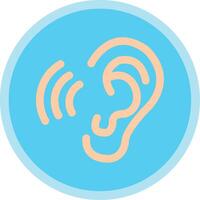 Otology Flat Multi Circle Icon vector