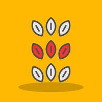 Sesame Filled Shadow Icon vector
