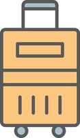Luggage Line Filled Light Icon vector