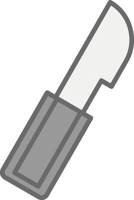 Surgery Knife Line Filled Light Icon