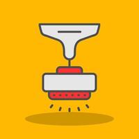 Lamp Filled Shadow Icon vector