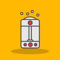 Humidifier Filled Shadow Icon vector