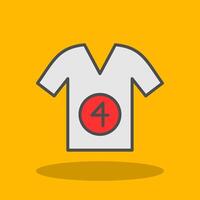Shirt Filled Shadow Icon vector