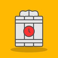 Dynamite Filled Shadow Icon vector