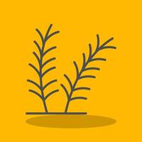 Rosemary Filled Shadow Icon vector