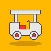 transporte lleno sombra icono vector