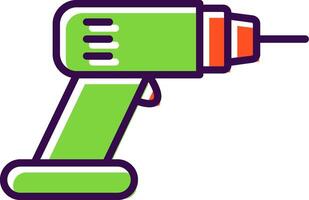 Drill filled Design Icon vector