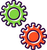 Cogwheel filled Design Icon vector