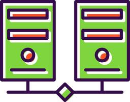 Servers filled Design Icon vector