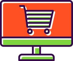 E-commerce Optimization filled Design Icon vector